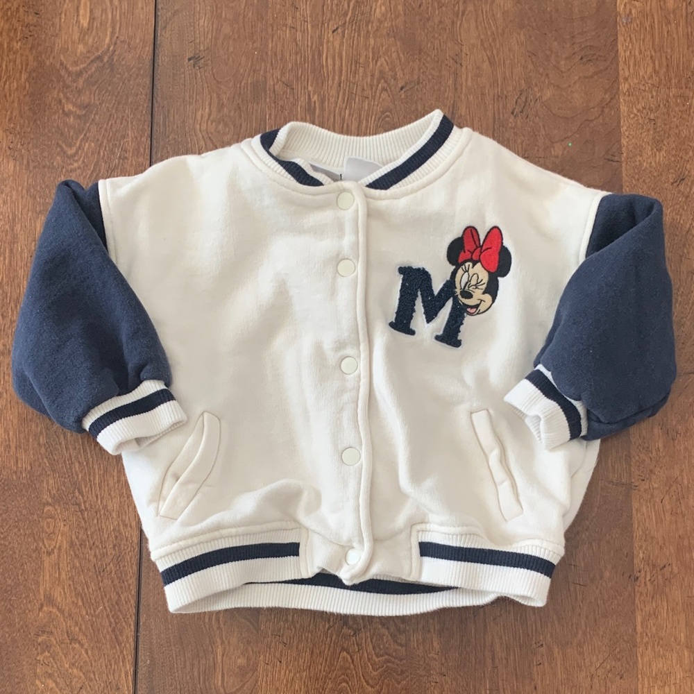 Zara Kids White and Navy Jacket